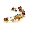 Adrienne- Petite headband with white topaz