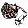 Couture Butterfly French Lace mask- Black/nude